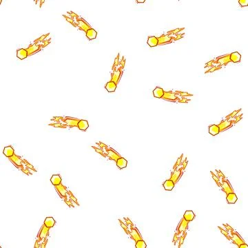 Pattern gun projectile game cartoon vector Stock Illustration