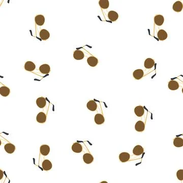 Pattern guy sunglasses men cartoon vector Ilustração Stock