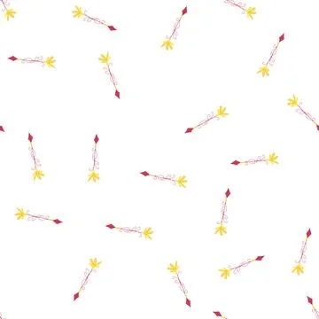 Pattern gypsy boho arrow cartoon vector Stock Illustration