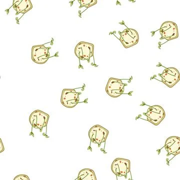Pattern habitat grass seed bomb cartoon vector Stockillustratie