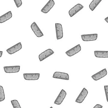 Pattern hair moustaches cartoon vector Stock Illustration