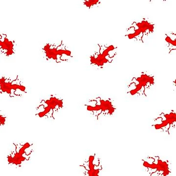 Pattern halloween blood splatter cartoon vector イラスト素材