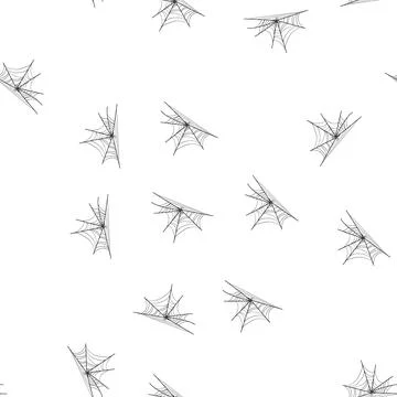 Pattern halloween cobweb cartoon vector イラスト素材