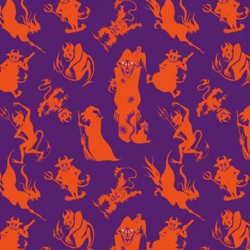 Pattern for Halloween Stock Illustration
