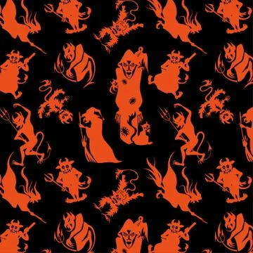 Pattern for Halloween Stock Illustration