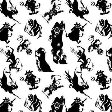 Pattern for Halloween Stock Illustration