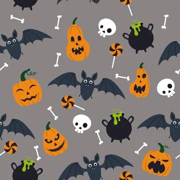 Pattern for Halloween Stock Illustration