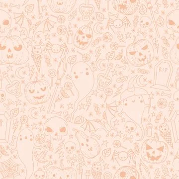 Pattern for Halloween on a light background Stockillustratie