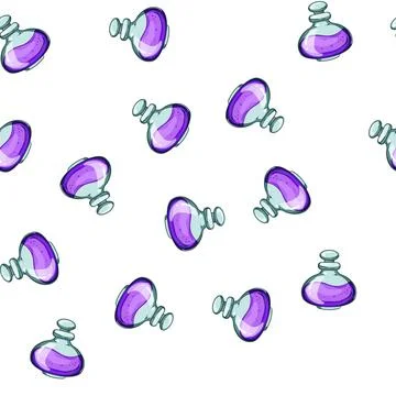 Pattern halloween potion bottle cartoon vector Stock Illustration