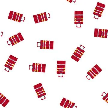 Pattern hammer toolbox cartoon vector Stock Illustration