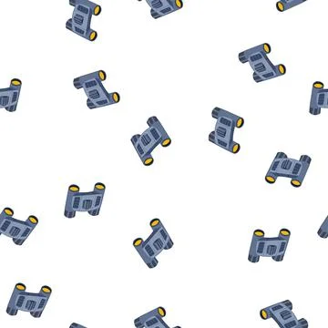 Pattern hand binoculars cartoon vector Stock Illustration