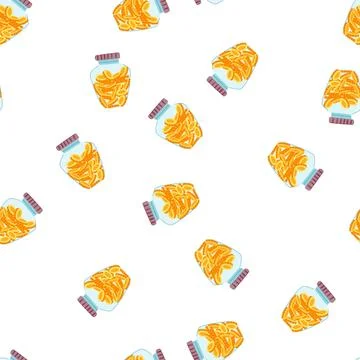 Pattern hand coin jar cartoon vector Stock Illustration