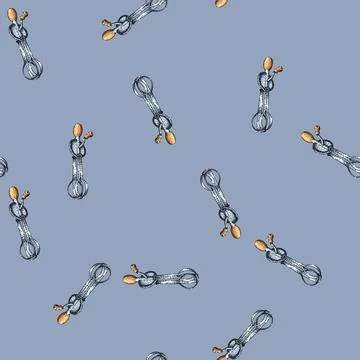 Pattern Hand crank egg beater sketch drawing Stock Illustration