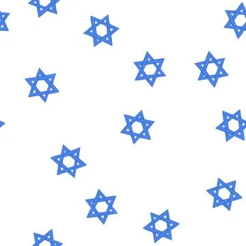 Pattern hand drawing capturing star of david symbol of judaism イラスト素材