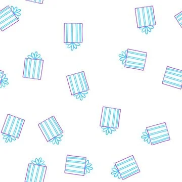 Pattern hand drawing gift box representing season greetings and celebration Stock Illustration