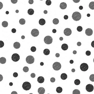 Pattern with Hand Drawn Circles イラスト素材