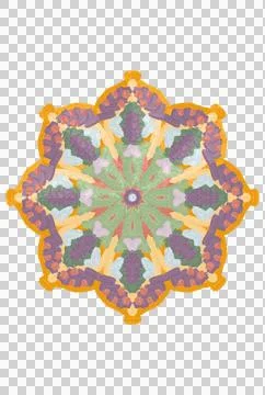 A pattern of hand-drawn, colored elements that look like brush strokes. Stock Illustration