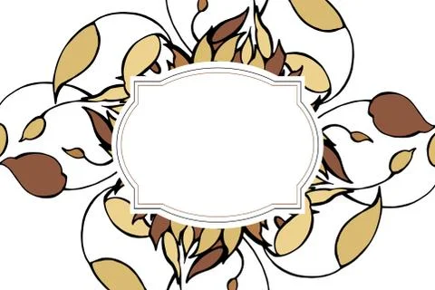 Pattern. Hand drawn graphic flowers on white background. Stock Illustration