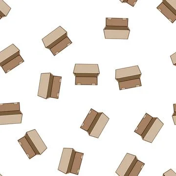 Pattern hand food box to go cartoon vector Ilustração Stock
