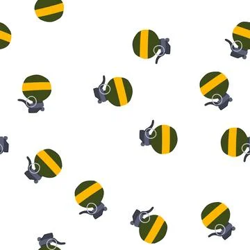 Pattern hand grenade cartoon vector 库存插图