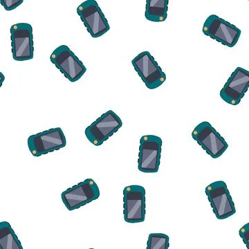 Pattern hand handheld gps cartoon vector 스톡 일러스트