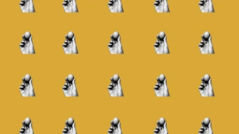 Pattern of an hand holding an egg that goes up Stock Footage 105462562