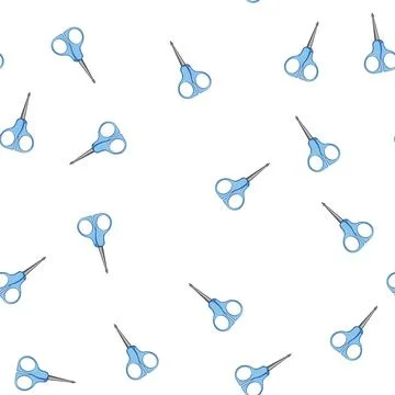 Pattern hand kid scissors cartoon vector Stock Illustration