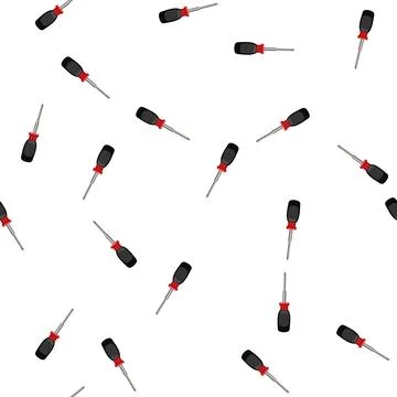Pattern hand screwdriver tool cartoon vector 스톡 일러스트