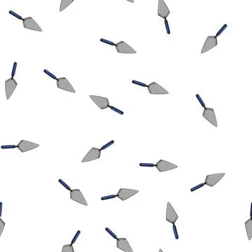Pattern hand trowel cement cartoon vector Stock Illustration