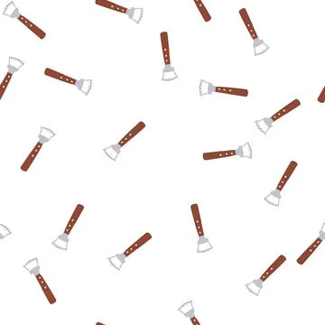 Pattern handle coconut scraper tool cartoon vector Illustrazione stock