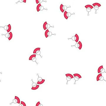 Pattern handmade tassel earrings cartoon vector Illustrazione stock
