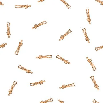 Pattern handmade wood man model cartoon vector Illustrazione stock