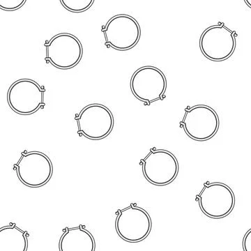 Pattern hanger pipe clamp cartoon vector Stock Illustration