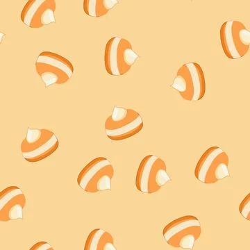 Pattern hanukkah doughnut, known as sufganiyah, features a sweet fried pastry Stock Illustration