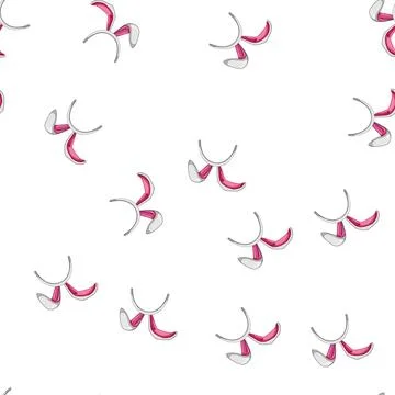 Pattern happy easter bunny ear cartoon vector Stock Illustration