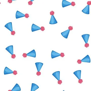 Pattern happy party hat cartoon vector イラスト素材