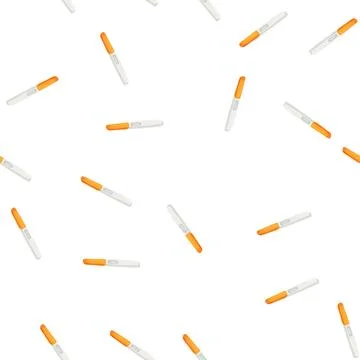 Pattern happy pregnant test cartoon vector イラスト素材