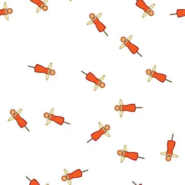 Pattern happy scarecrow cartoon vector イラスト素材