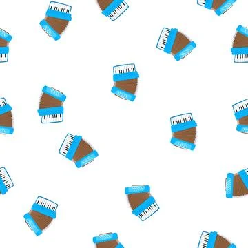 Pattern harmony accordion cartoon vector Stock Illustration