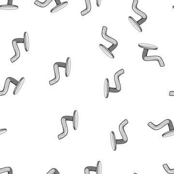 Pattern head bent nail cartoon vector Stock Illustration