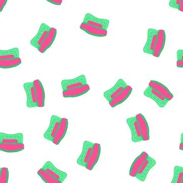 Pattern headwear visor cap cartoon vector Stockillustratie