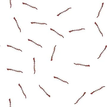 Pattern healing suture cartoon vector Stock Illustration
