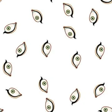 Pattern health eye cartoon vector Stock Illustration