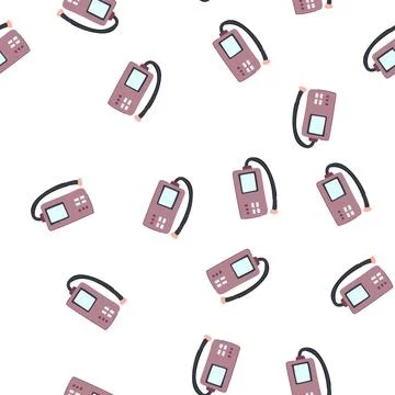 Pattern health spirometer cartoon vector Stock Illustration