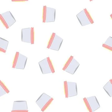 Pattern healthy glass container cartoon vector イラスト素材