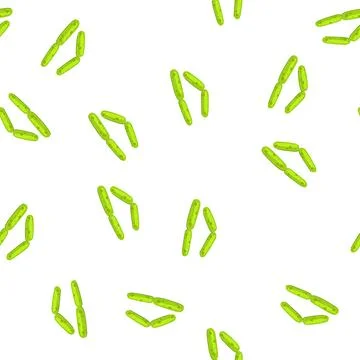 Pattern healthy lactobacilli bacteria forming gut microbiome concept Stock Illustration