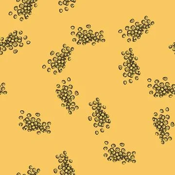Pattern healthy millet sketch hand drawn Stock Illustration
