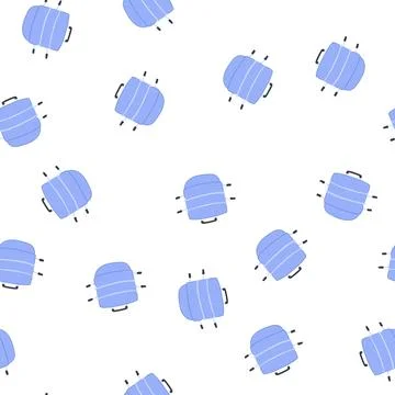 Pattern healthy steamer pot cartoon vector Stock Illustration