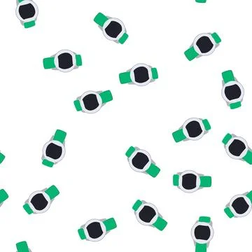 Pattern heart biometric bracelet cartoon vector Stock Illustration