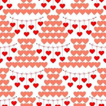 Pattern a heart. Love. Valentine s Day. Stock Illustration
